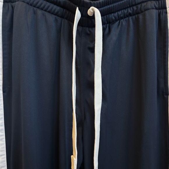 Vintage Y2K Nike Baggy Wide Leg Track Pants Mens XL Navy White Stripe - Picture 3 of 5